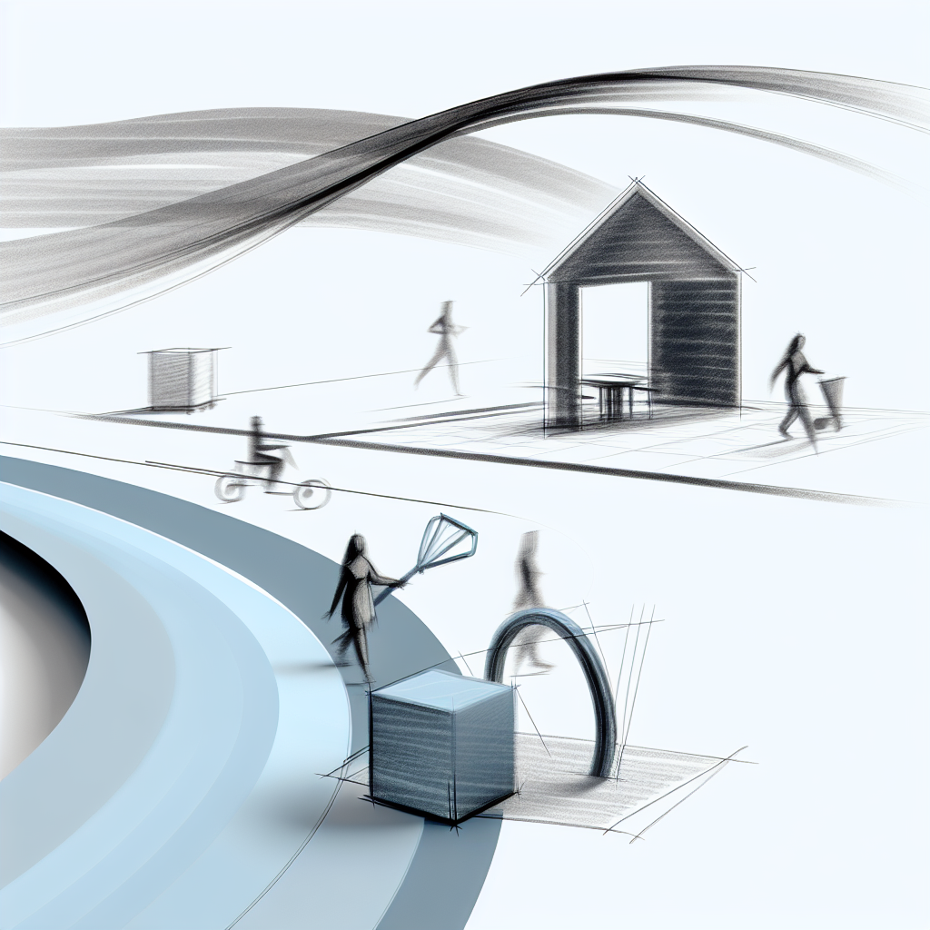Conceptual illustration of daily routine flow